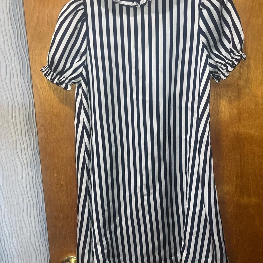 Tucker + Tate Navy and White Striped Nightgown